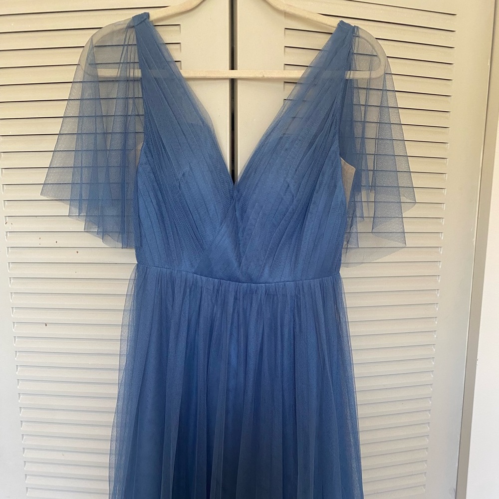 Revelry Dusty Blue Bridesmaid Dress